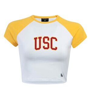 NWT! Hype & Vice USC Homerun Tee in Yellow - Size S